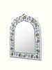 Mehrab Hand Carved Glass Floral Inlay Wall Mirror 01